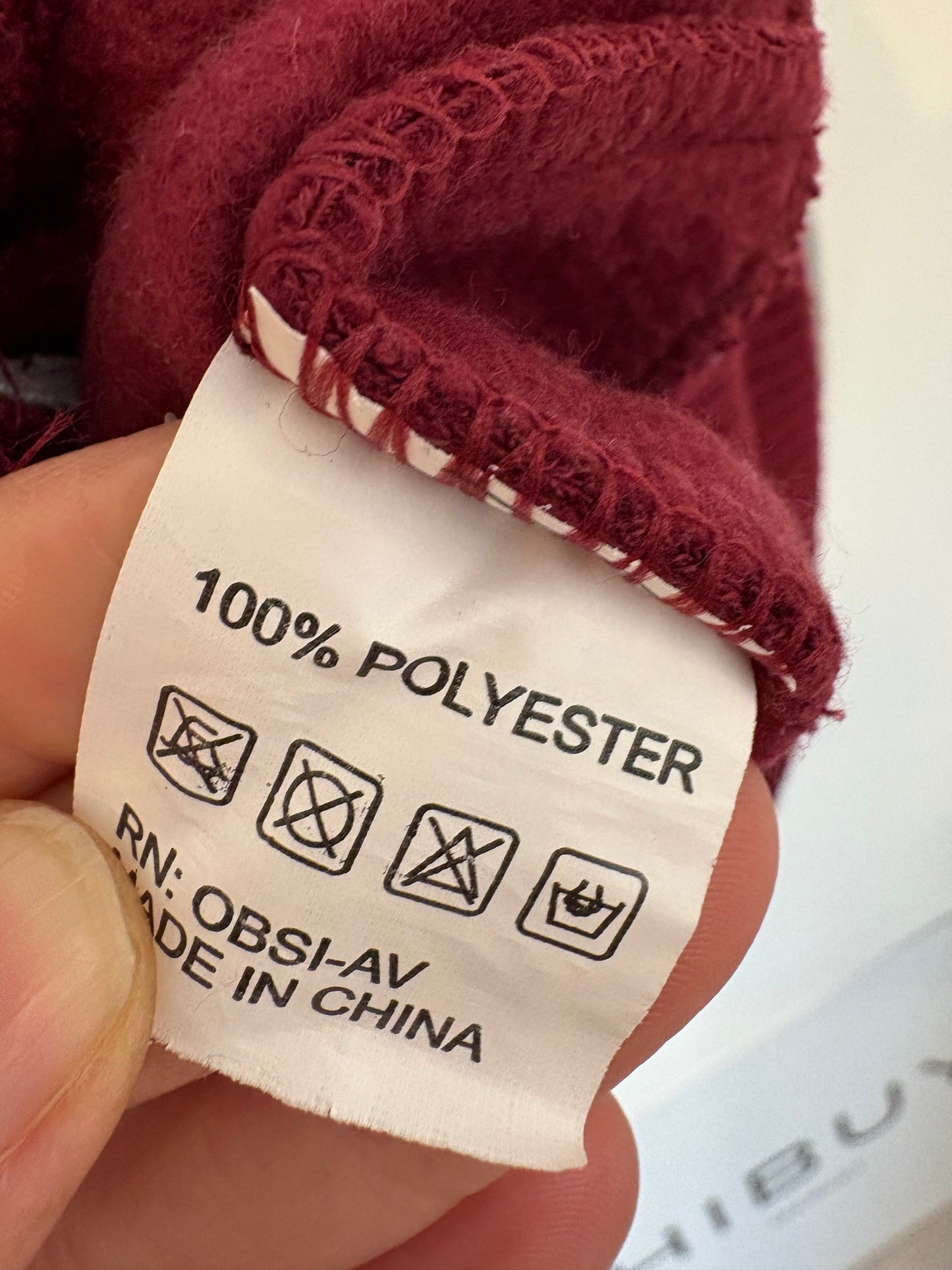 OCEAN BEACH. Chaqueta burdeos San Fracisco