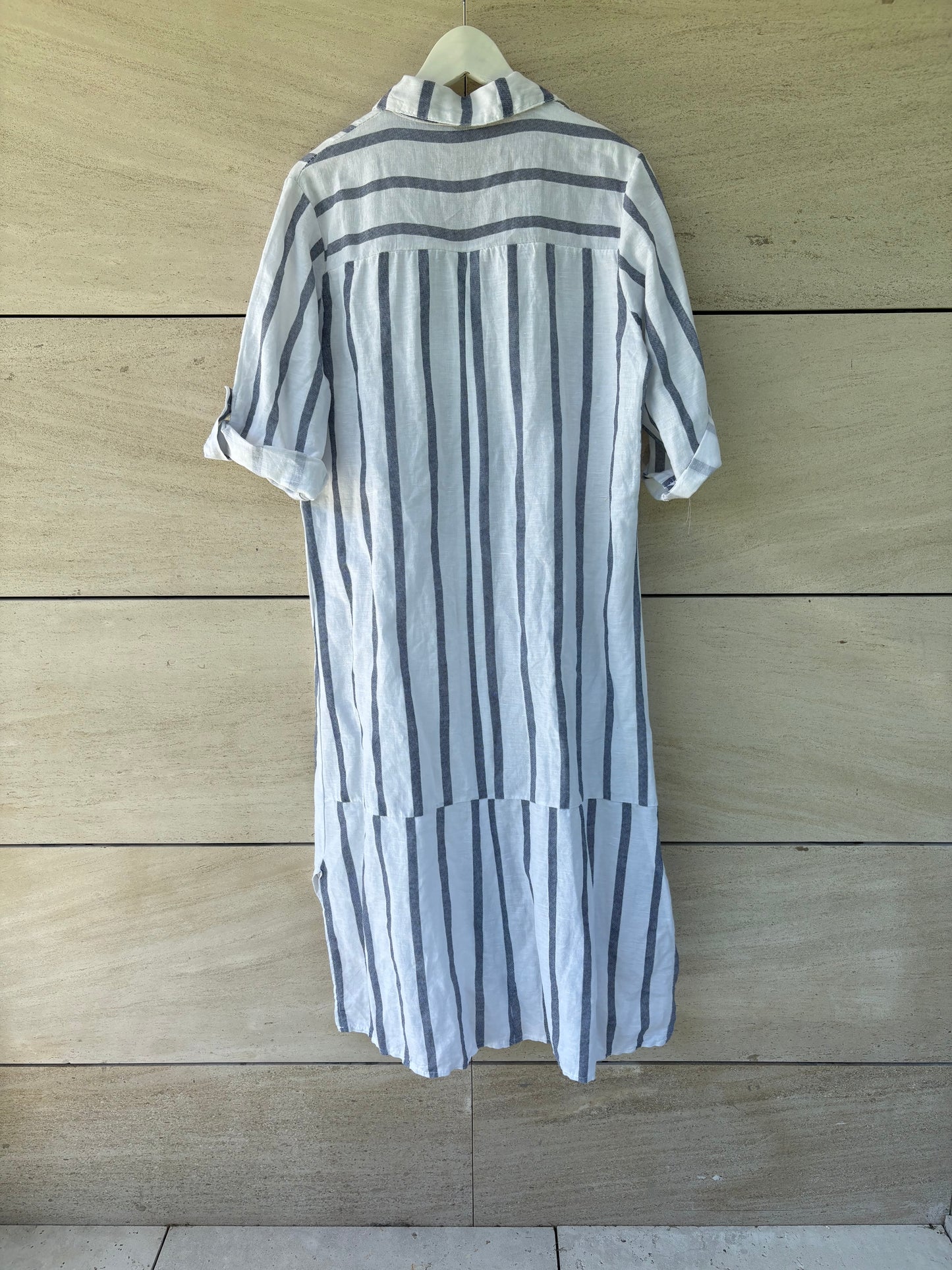 OTHER. Striped shirt dress with linen. TM