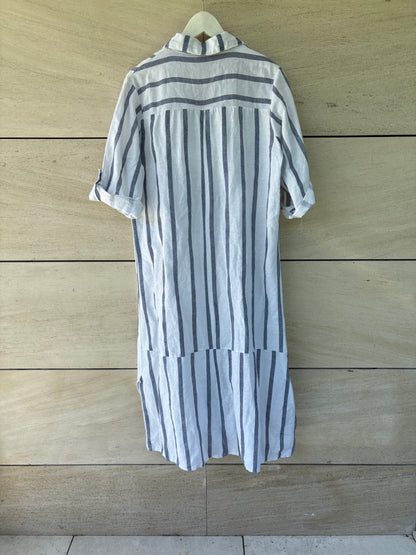 OTHER. Striped shirt dress with linen. TM