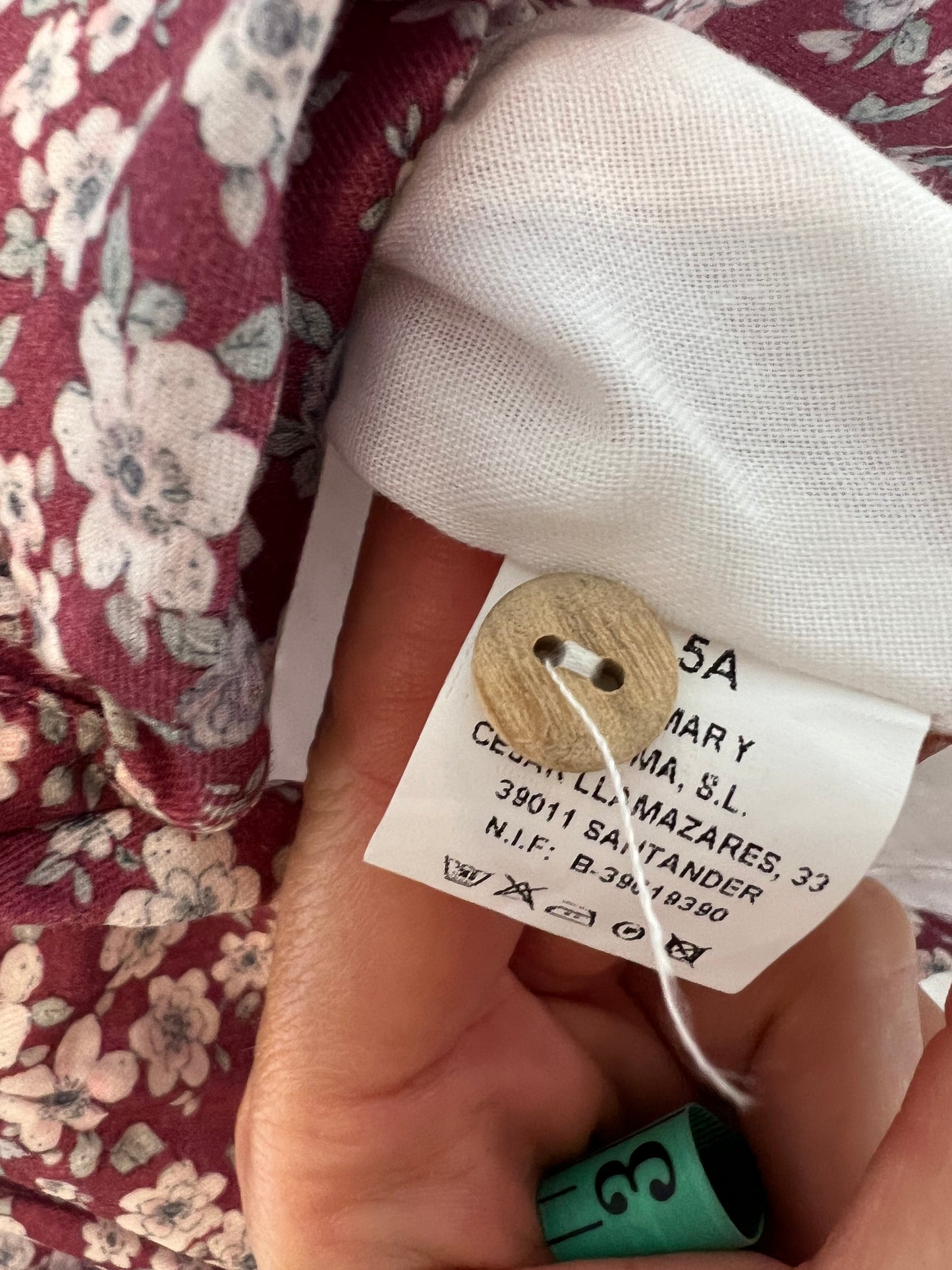 DOÑA CARMEN. Vestido estampado abotonado flores T 5 años