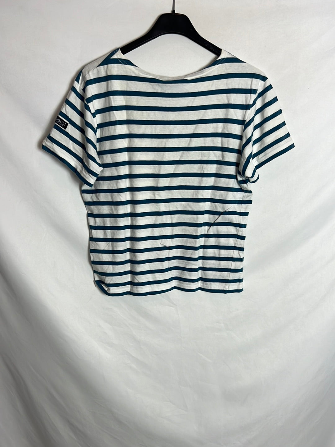HUBLOT. Blue striped T-shirt. Size 14 years (xs)