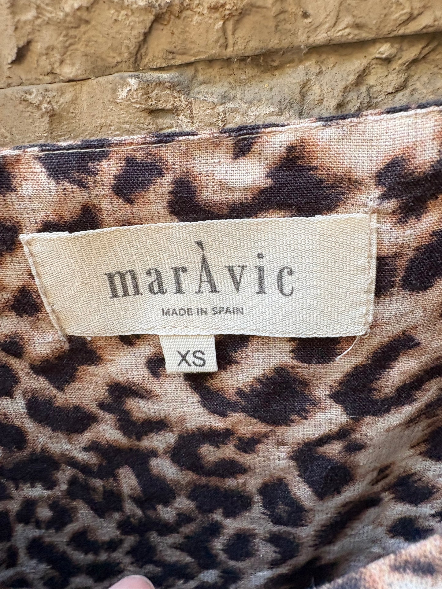 MARÁVIC. Vestido midi animal print T.xs