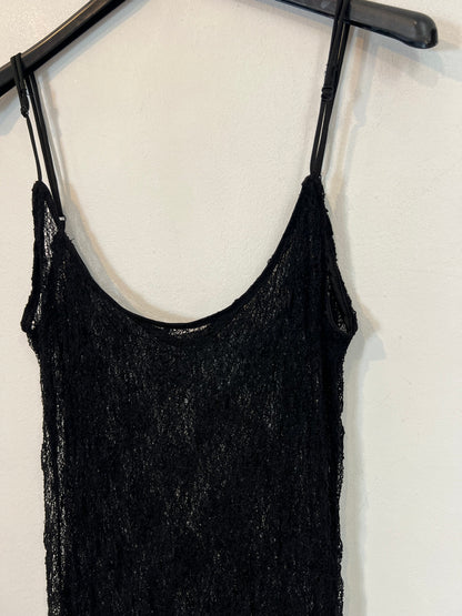 ZARA. Vestido negro encaje