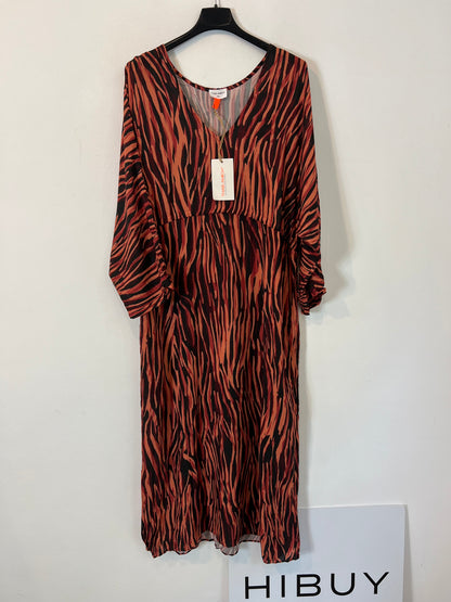 THAIS AMICH. Vestido largo estampado T.xs\s