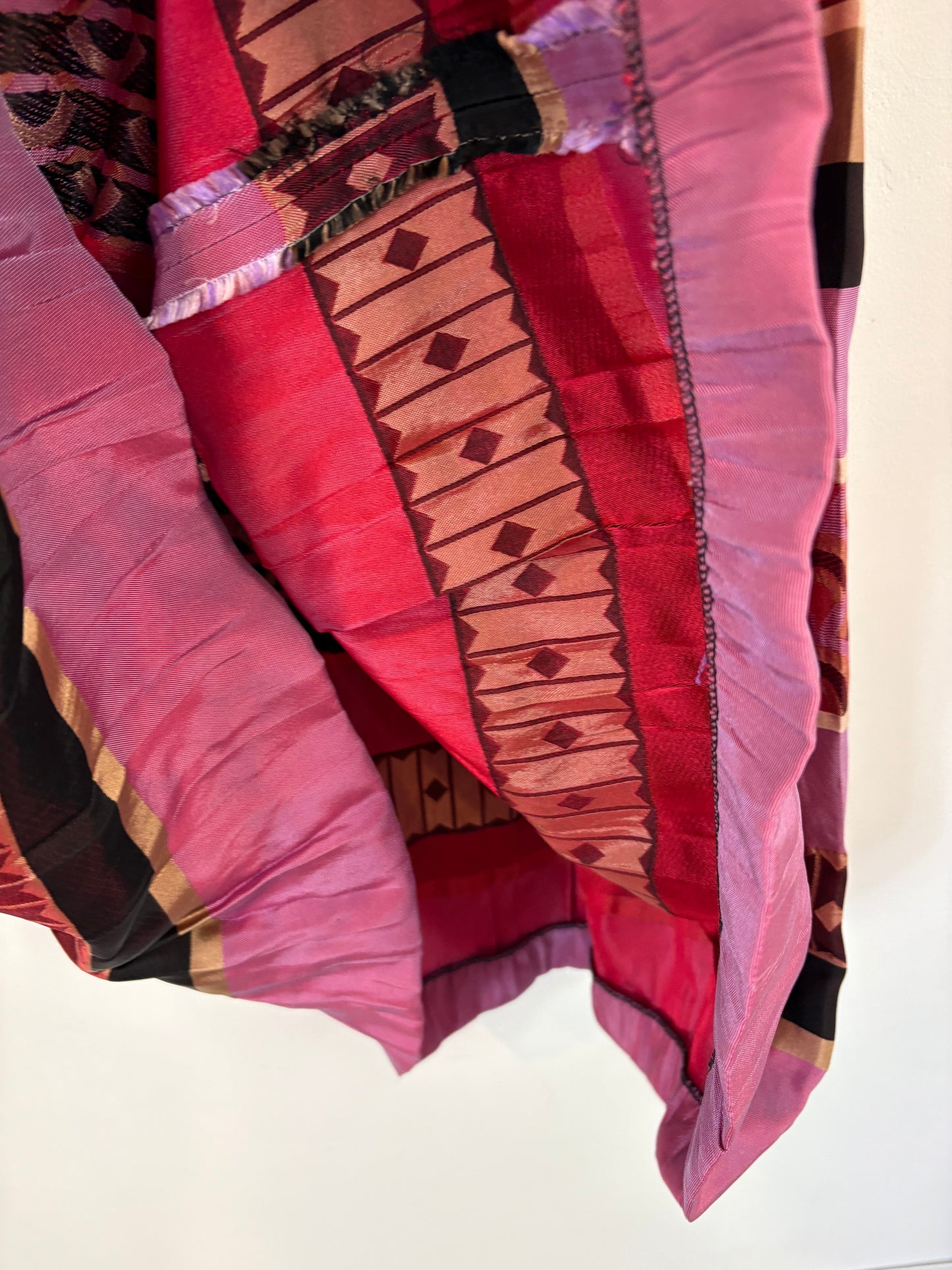 VANDERWILDE. Conjunto top y falda estampado. T 36