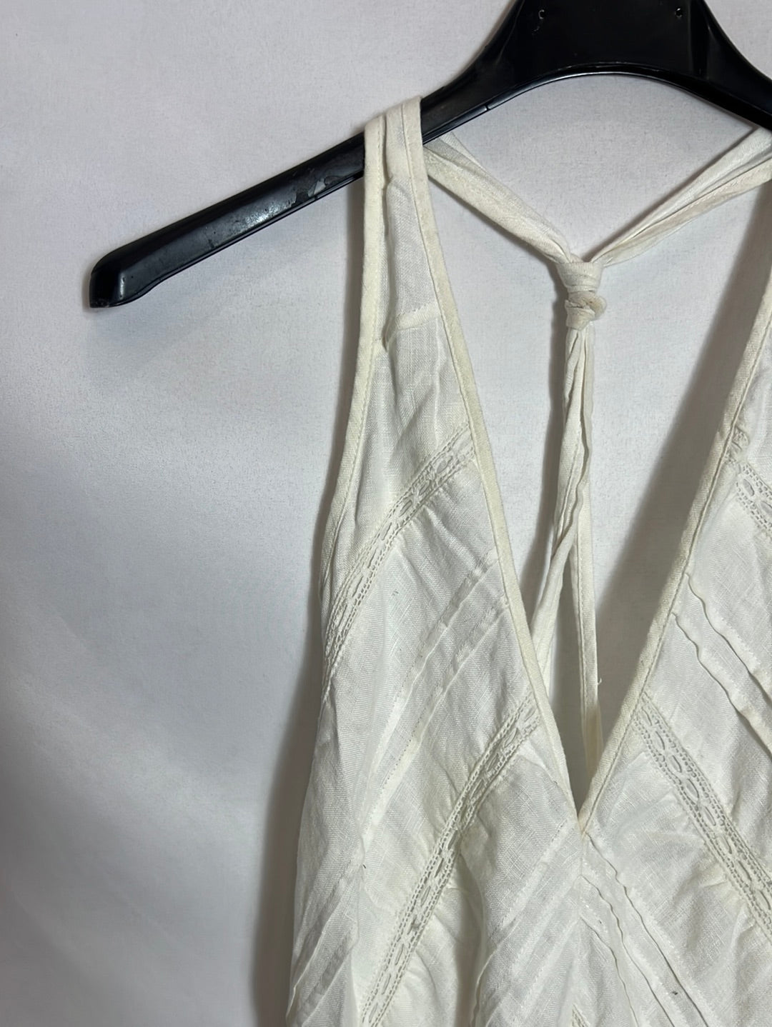 Long linen and charm dress. TS