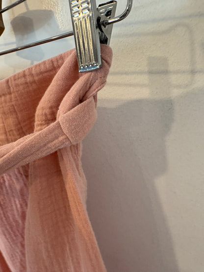 MARIA DE LA ORDEN. Falda pareo rosa cruzada T.m