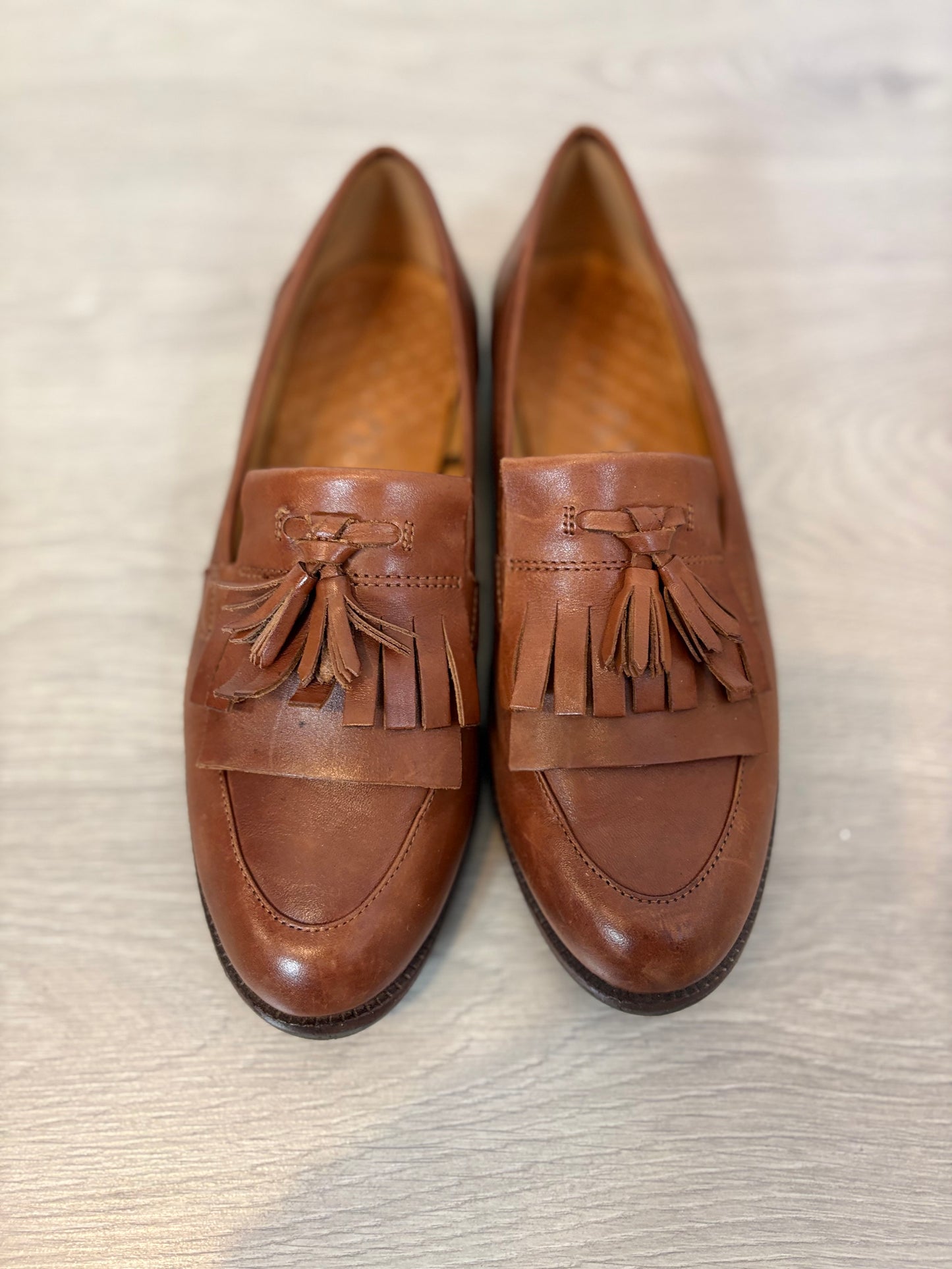 CAPRICE. Mocasines piel marrón