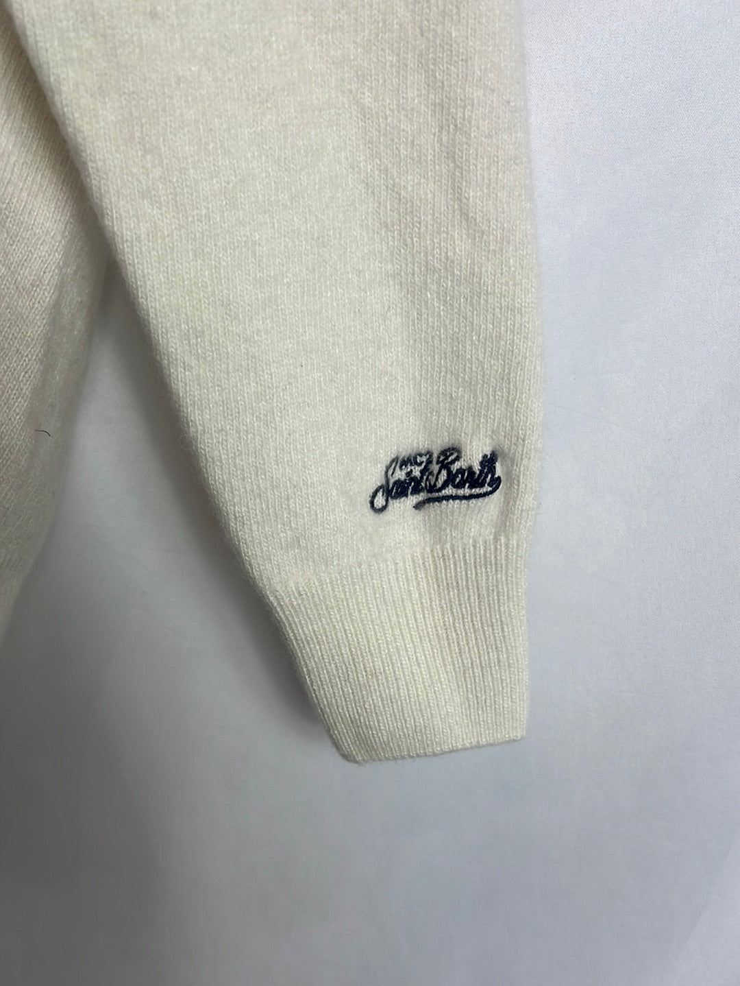 ST BARTH. Jersey beige letras. T L (S) (Tara)