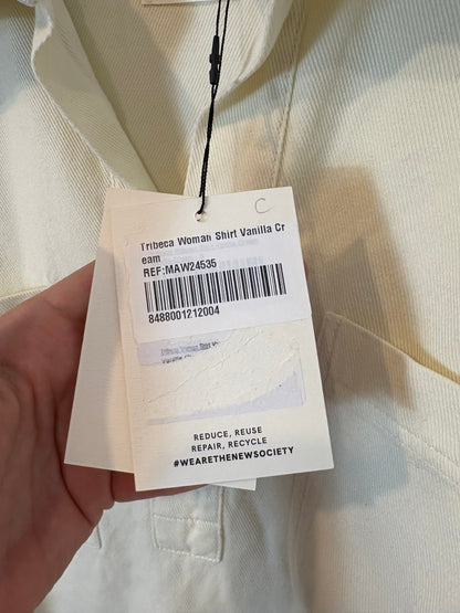 THE NEW SOCIETY. Ecru shirt. TS