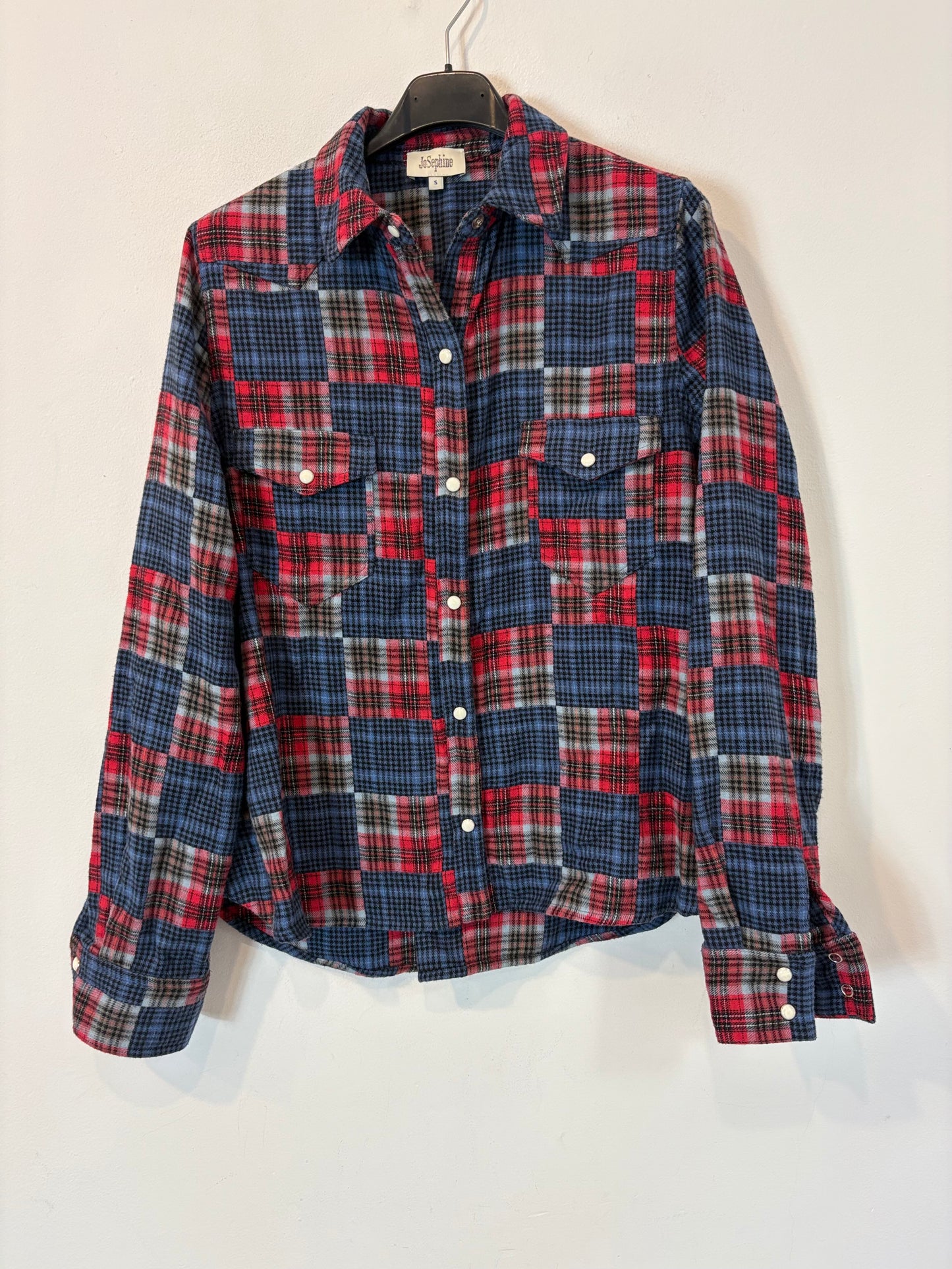 JOSEPHINE. Camisa algodón cuadros. T S