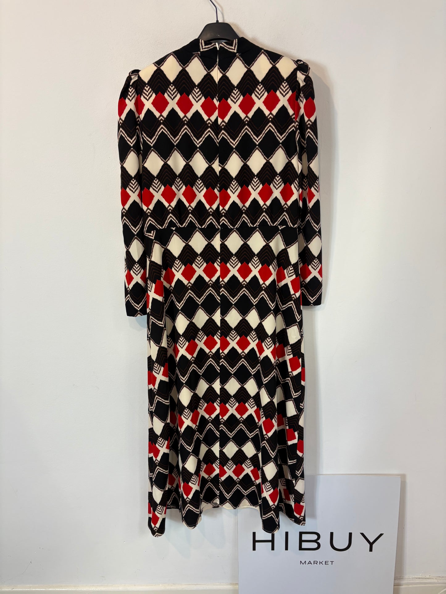 COOSY. Vestido midi estampado