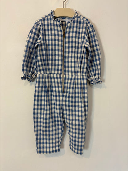 LA CASITA DE MITOS ROCA. Mono vichy azulón lino