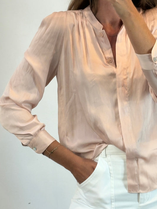 ZADIG & VOLTAIRE. Blusa rosa fluida. T S