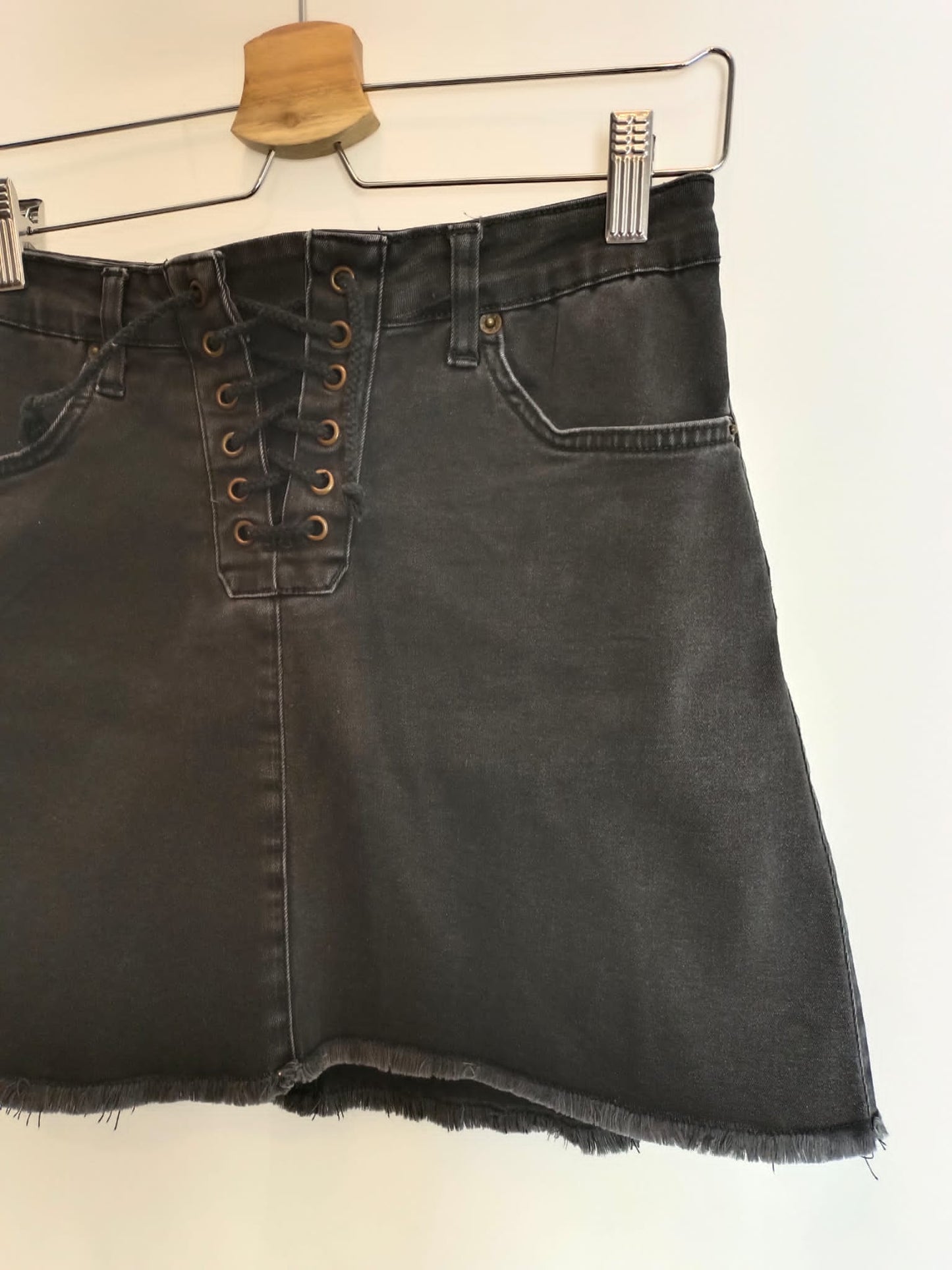 BROWNIE. Falda denim gris T.s/m