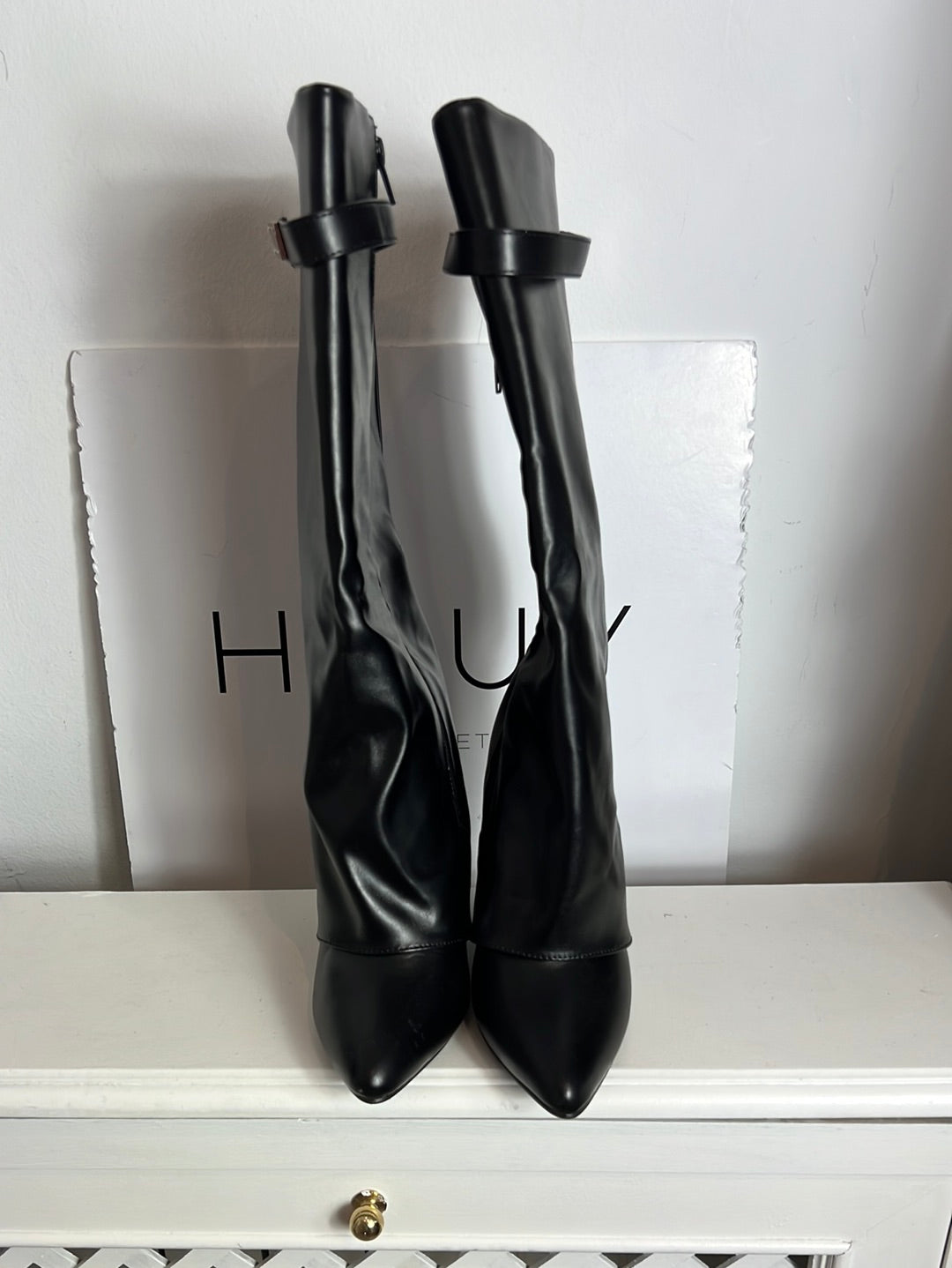 QUANTICLO. Botas altas plataforma . T 38