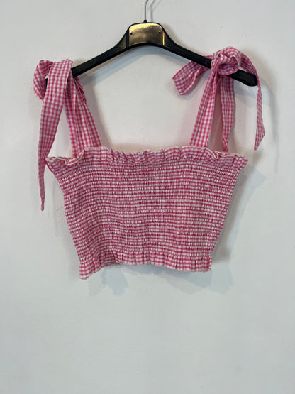 OTRAS. Top rosa nido abeja TU(S)