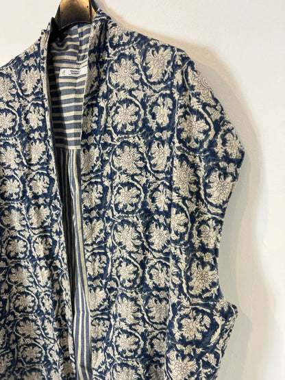 MANGO. Kimono estampado azules. T M