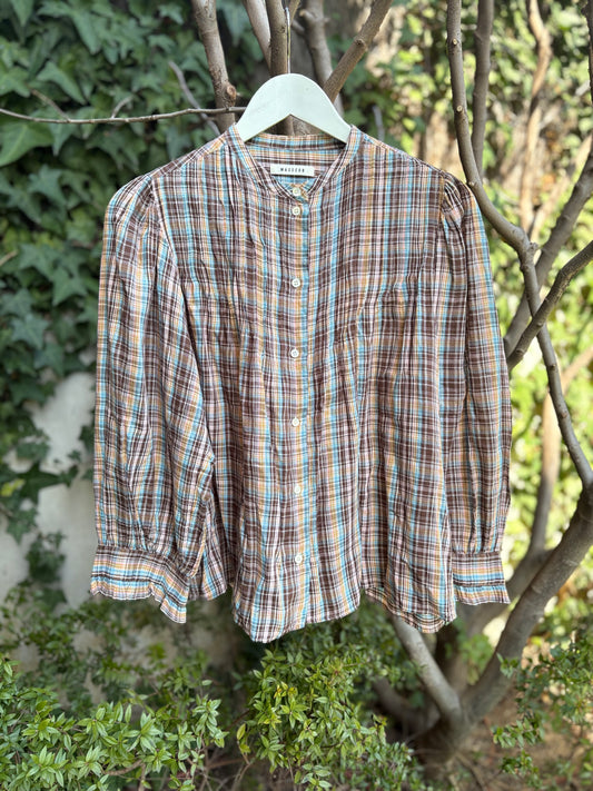 MASSCOB. Camisa cuadros fluida