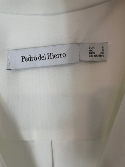 PEDRO DEL HIERRO. Flowy sleeveless blouse with ruffles. TS