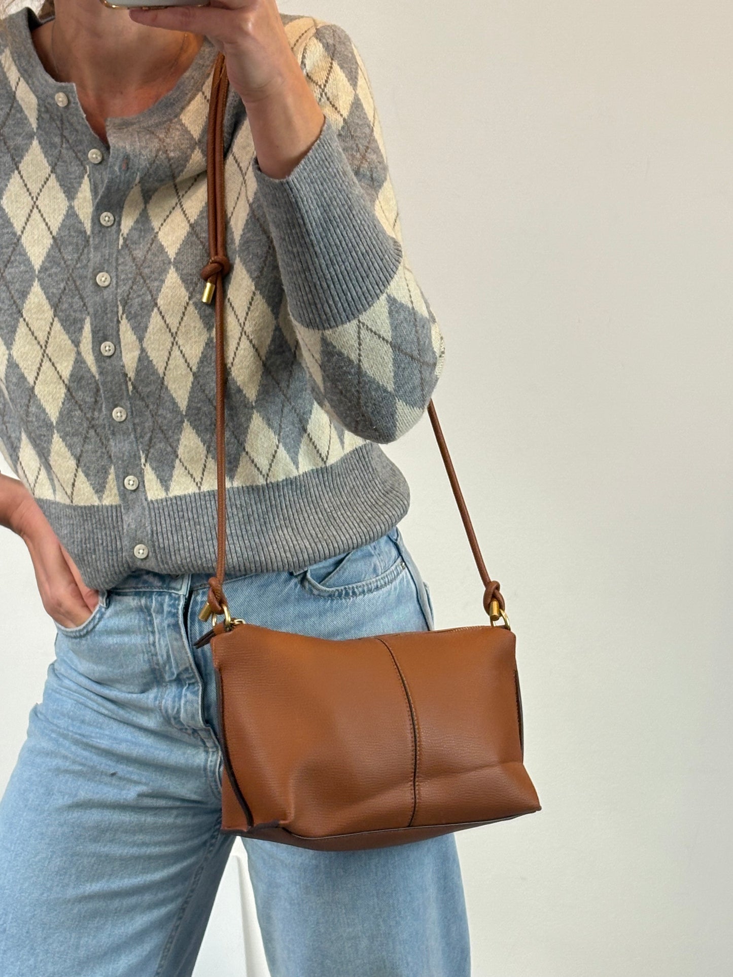ZARA. Black stretch knit top. TL