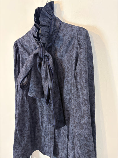 PARIS 64. Camisa Louise Paisley Blue