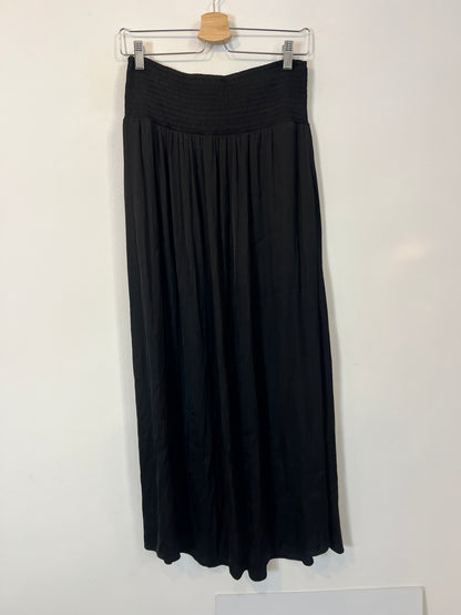 ZARA. falda larga negra cintura