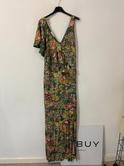 MANGO. Vestido largo estampado