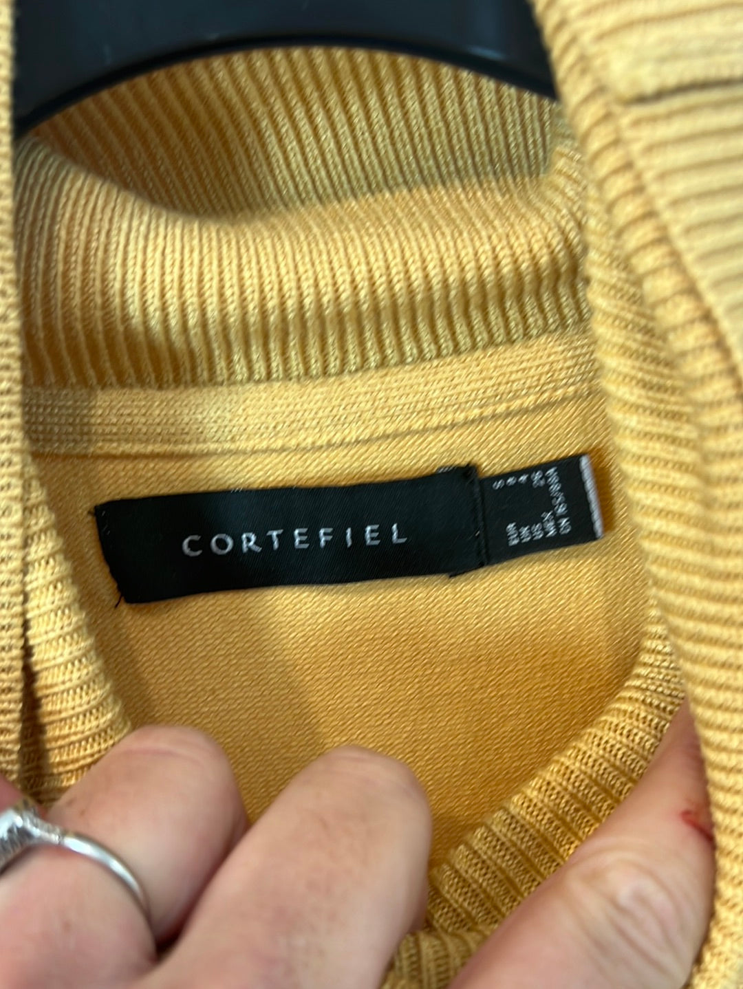 CORTEFIEL. Mustard Turtleneck Sweater Ts