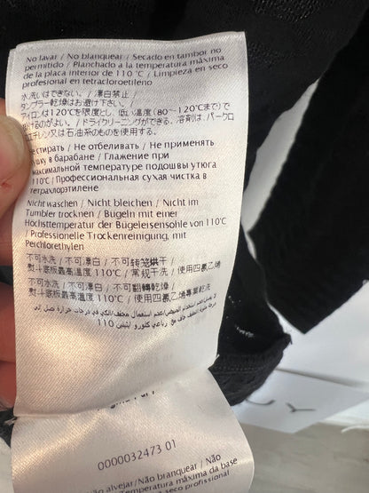 MISSONI. Black dress with shiny thread texture. Size 42