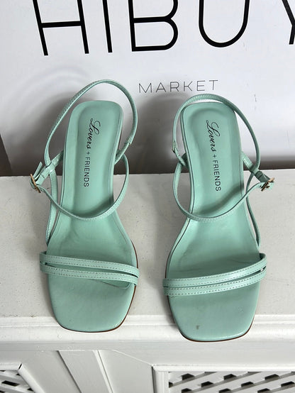LOVERS + FRIENDS. Aqua blue sandal size 37