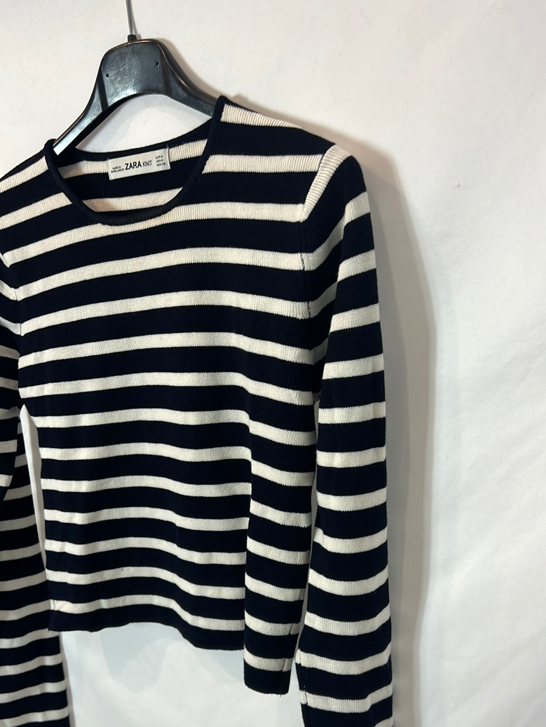 ZARA. Jersey cortito rayas T.m