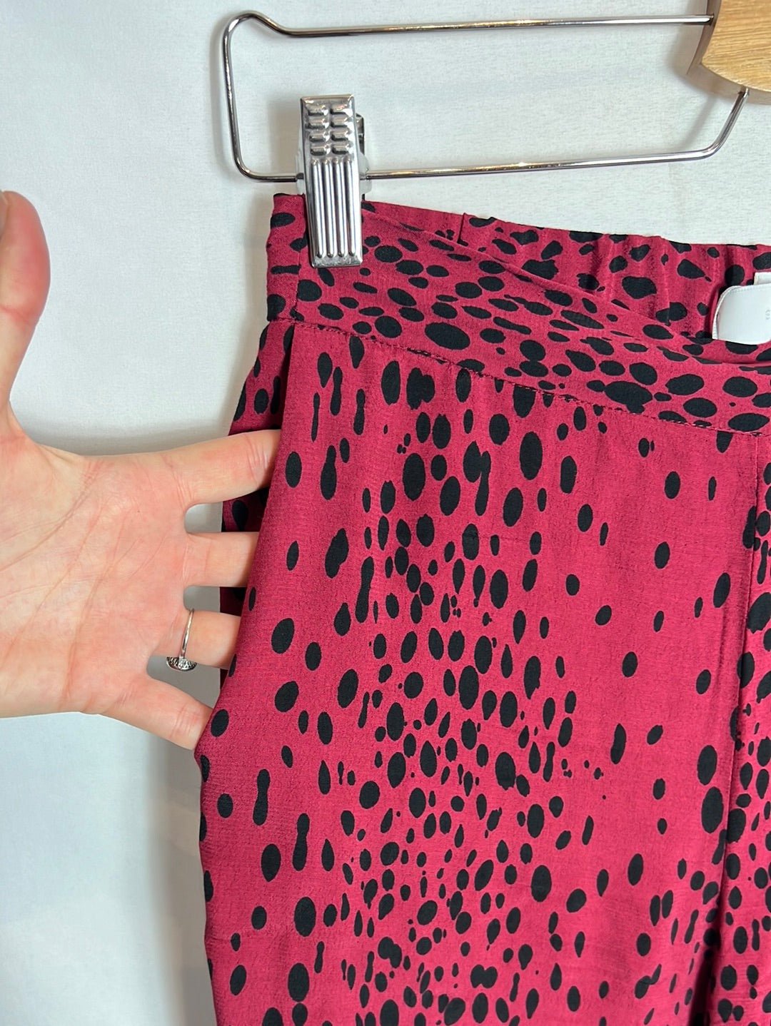 SCALPERS. Total look granate print. T XS/S