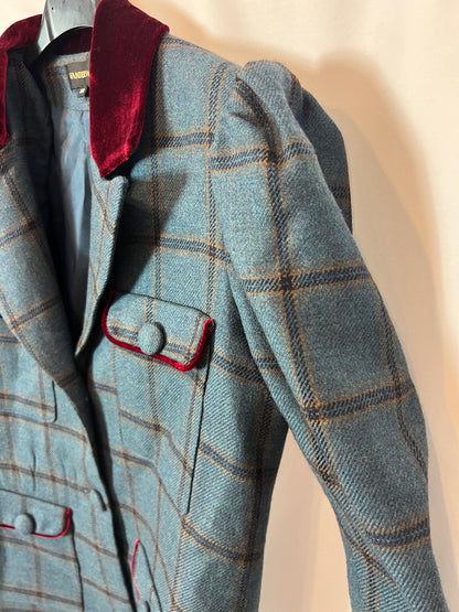 VANDERWILDE. Total look azul cuadros T.38