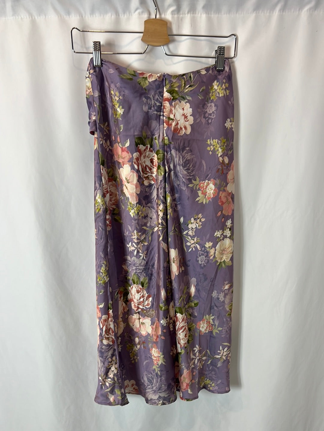 ZARA. Total mauve floral look T.xs