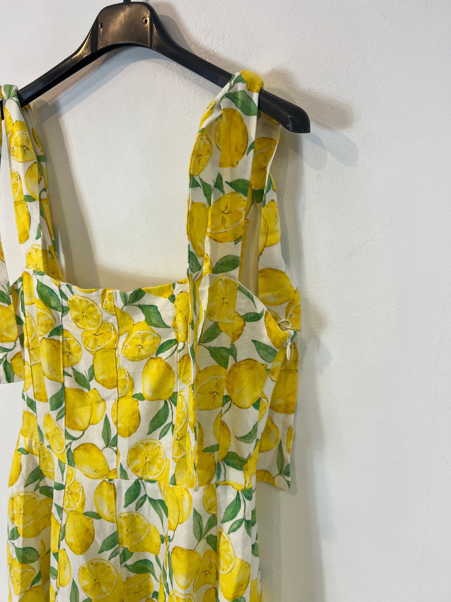 ZARA. Vestido estampado limones. T S