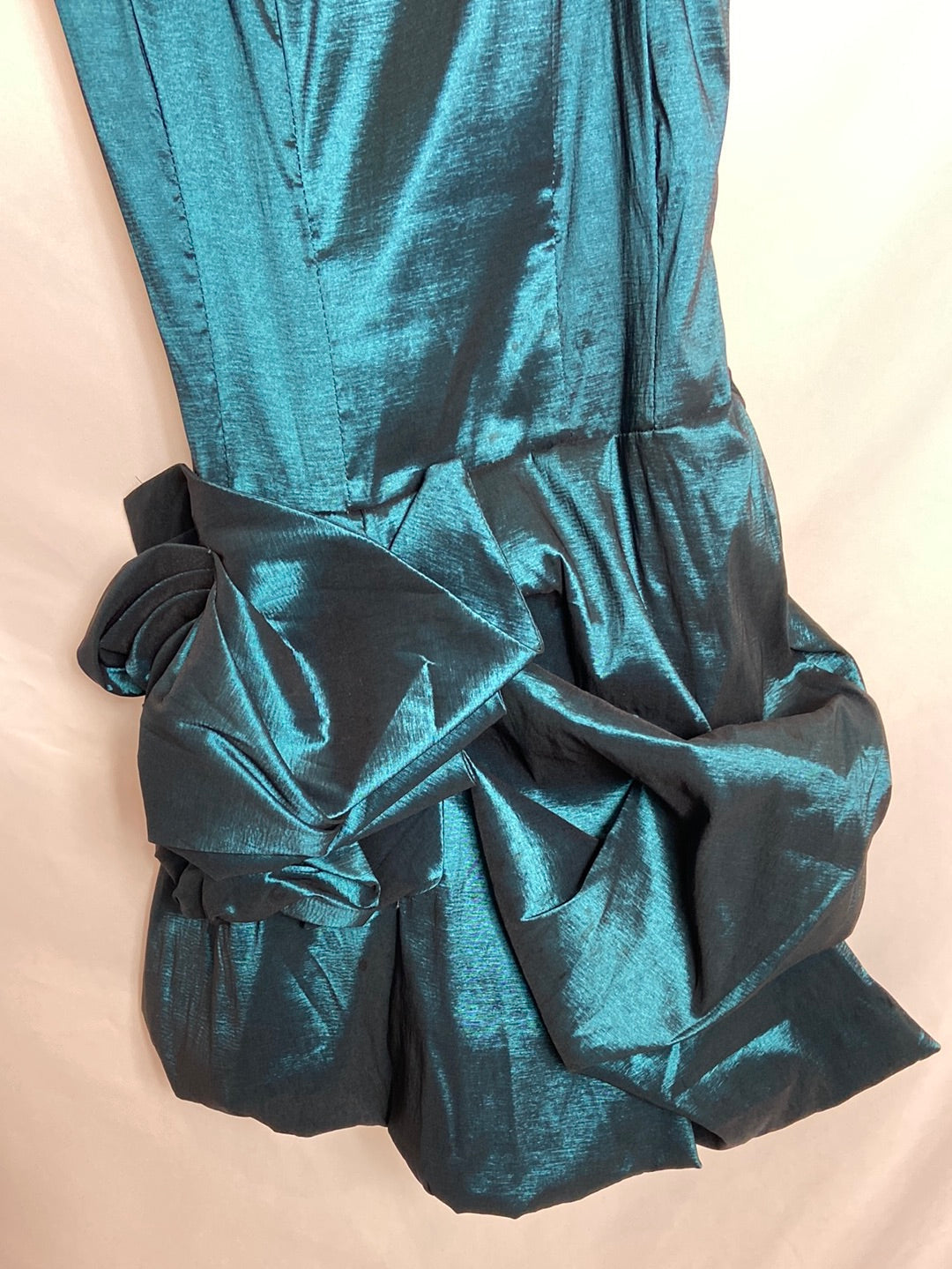 CHICAS. Vestido azul falda abullonada T. U (S)