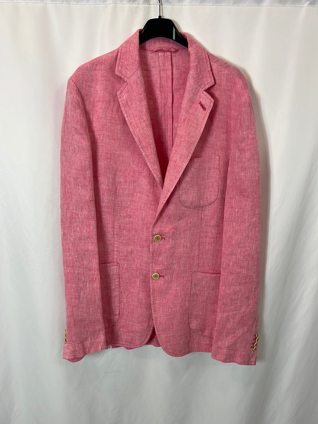 ASPESI. Pink 100%linen Tl blazer