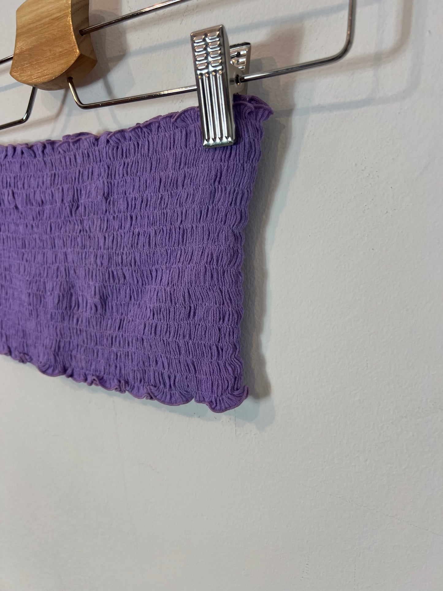 OTRAS. Bandeau nido de abeja morado. T S/M