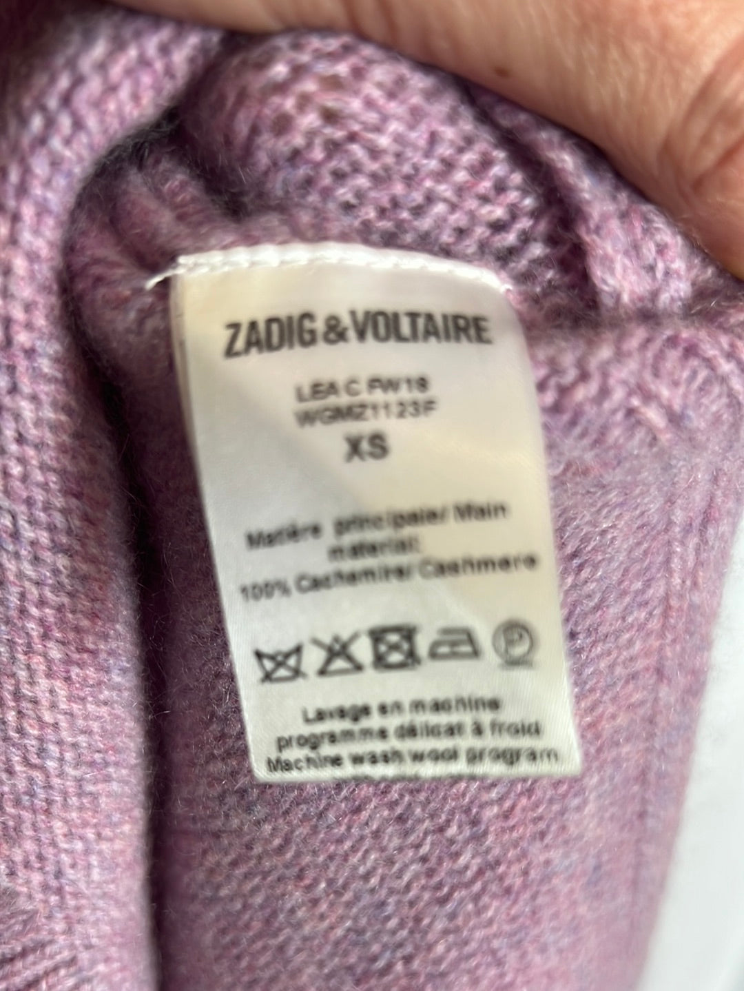 ZADIG&amp;VOLTAIRE. Cashmere sweater openings. T XS