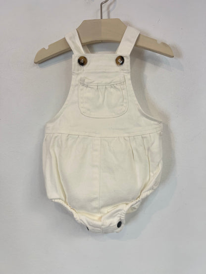 NICOLÍ. Ranita blanca denim T.6-9 meses