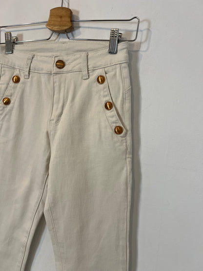 OTRAS. Pantalón beige botones T.xs