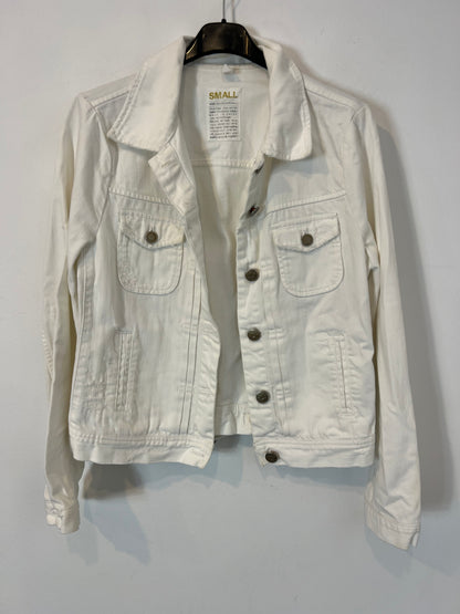 J CREW. Cazadora denim blanca. T S
