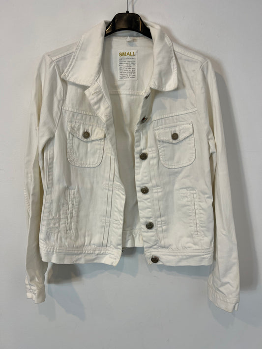 J CREW. Cazadora denim blanca. T S