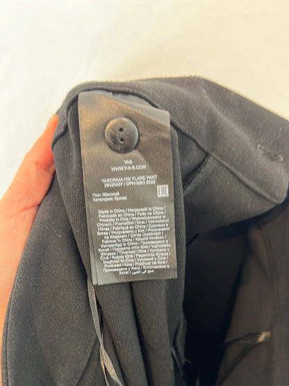 YAS. Black wide-leg pants Ts