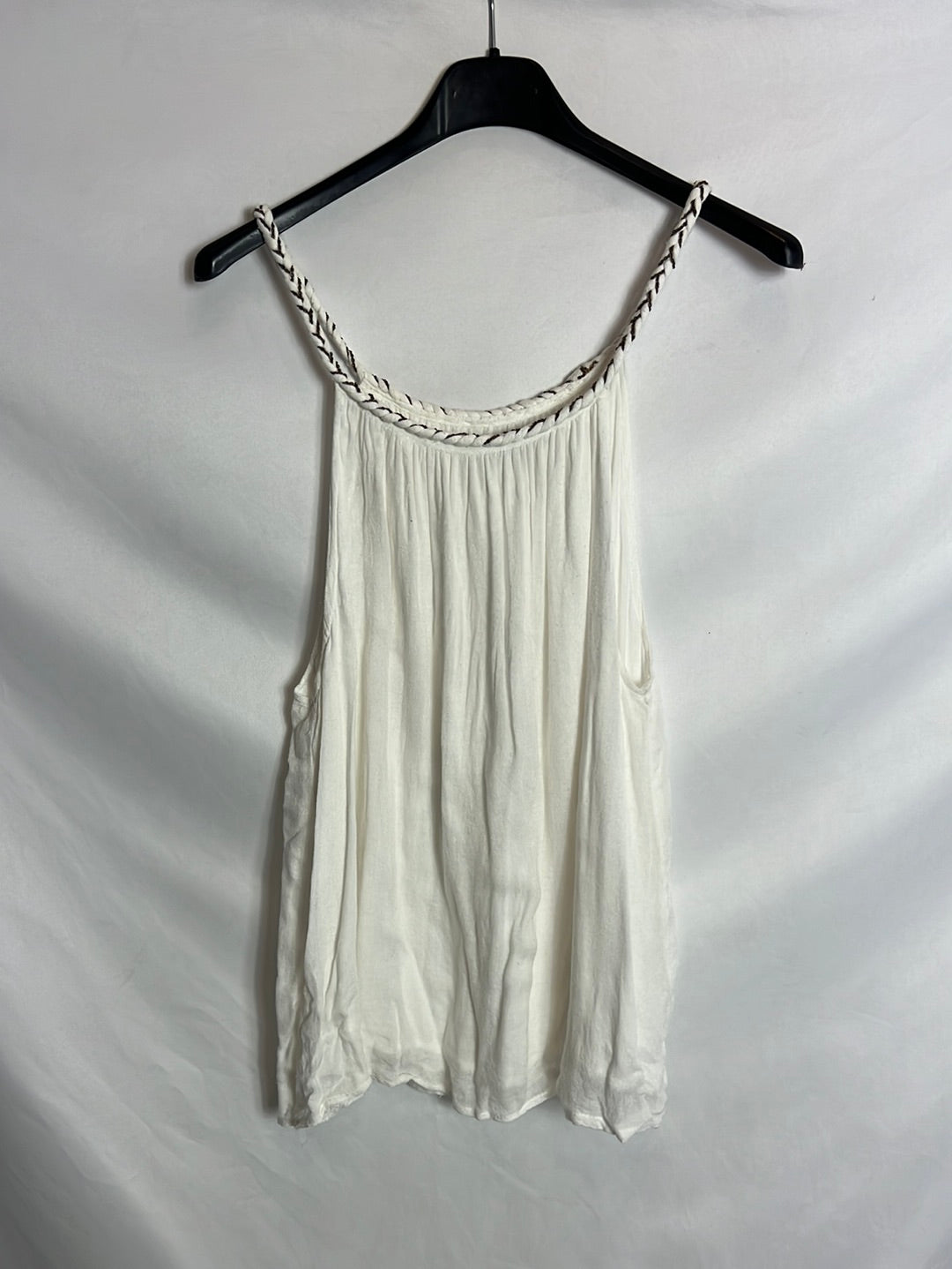 MANGO. Halterneck rope top. TS