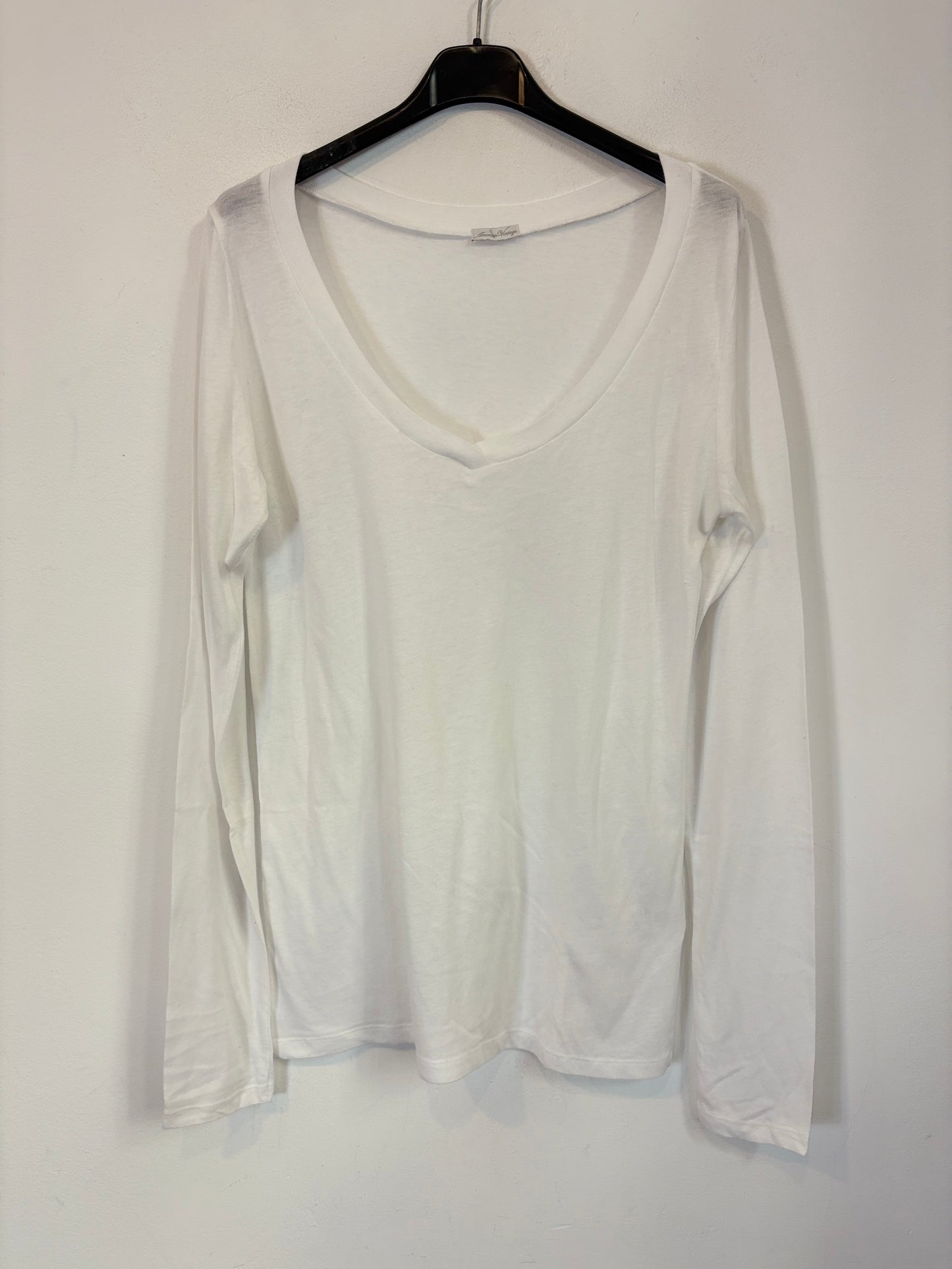 AMERICAN VINTAGE. Camiseta manga larga blanca
