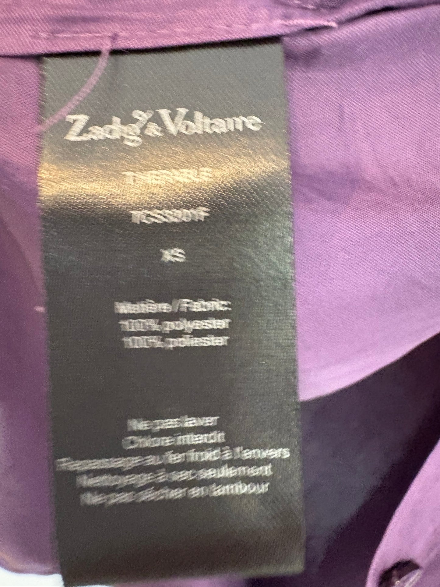 ZADIG&amp;VOLTAIRE. Fluid embroidered blouse. T XS