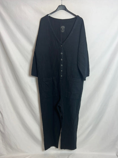 ZARA. Mono azul fluido T.s