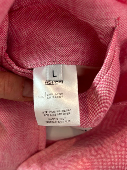 ASPESI. Pink 100%linen Tl blazer